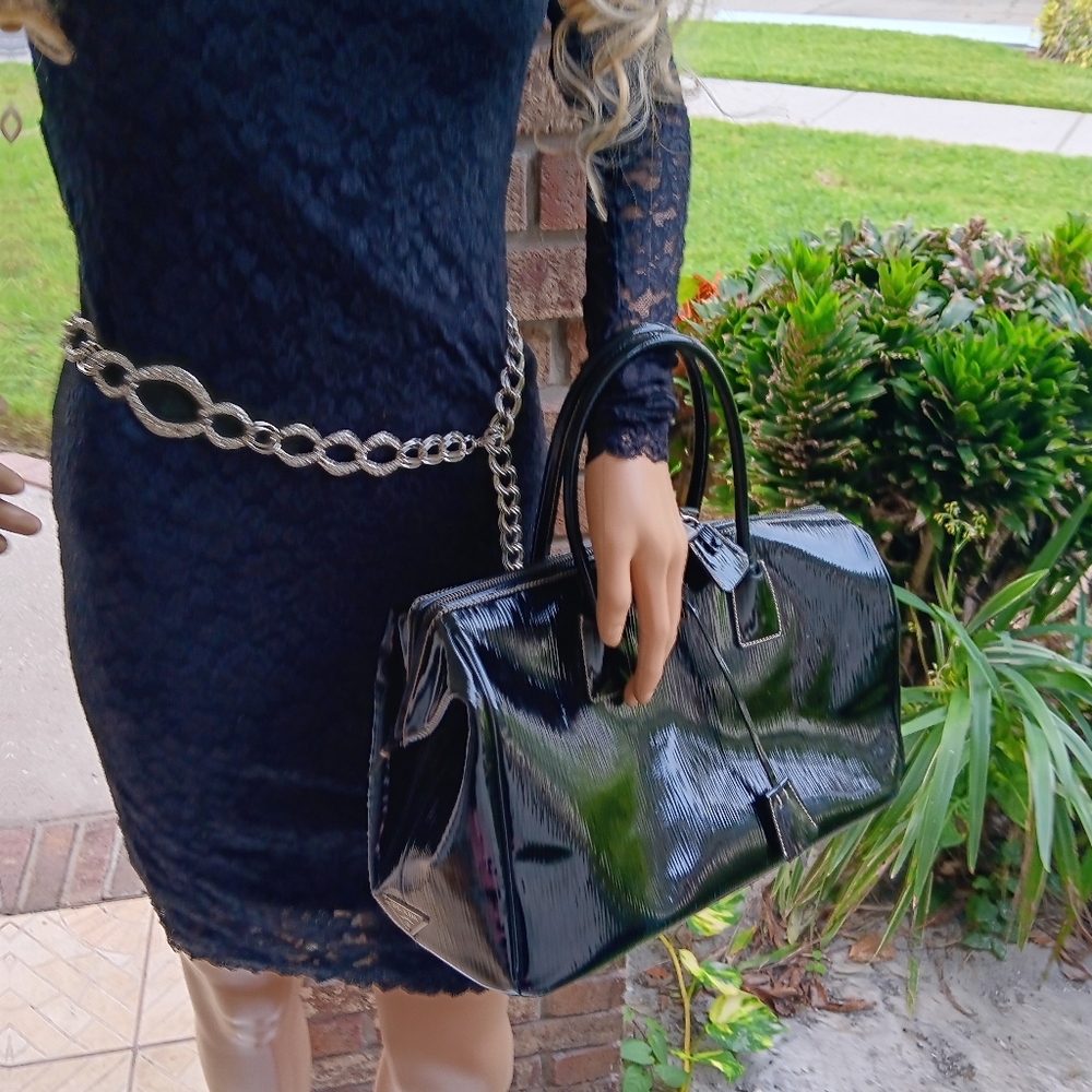 Prada patent leathe  authentic doctor bag